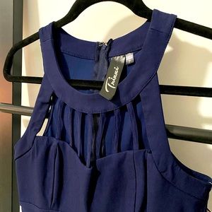 Navy blue cocktail dress (brand new with tags)